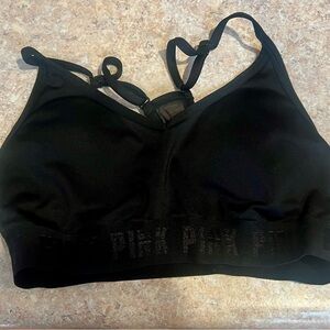 PINK Victoria's Secret Black Sports Bra